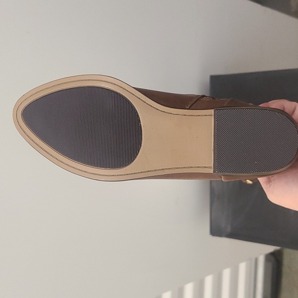 (WIDE CALF) Material Girl Cognac Low Heel Boots - Picture 3 of 3